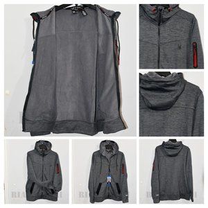 Gray NWT Spyder Active Full Zip ProWEB Hoodie Sweatshirt